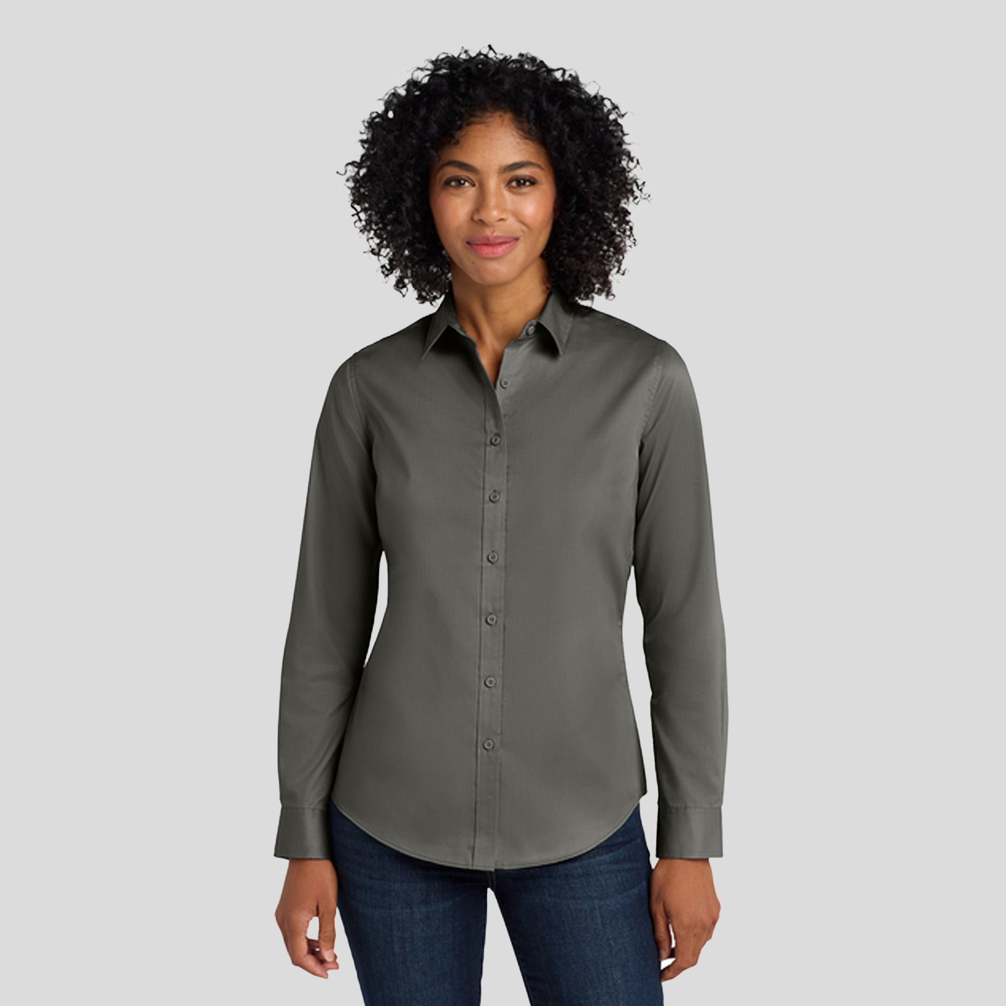 Women's SuperProβ’ Twill Shirt | Sterling Grey