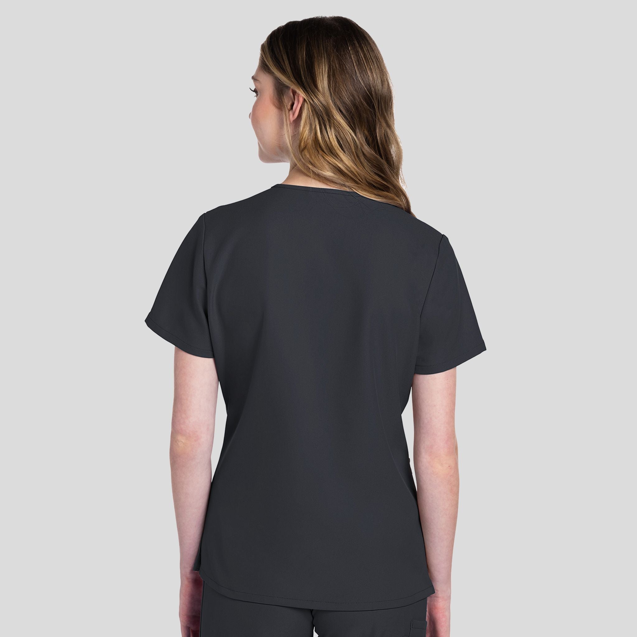 V-Neck Top | Pewter
