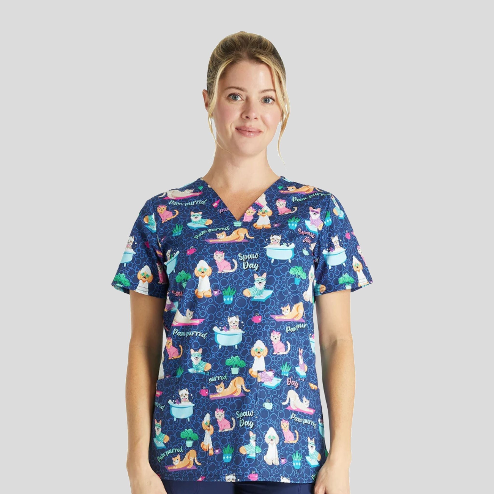 Spaw Day Print Top