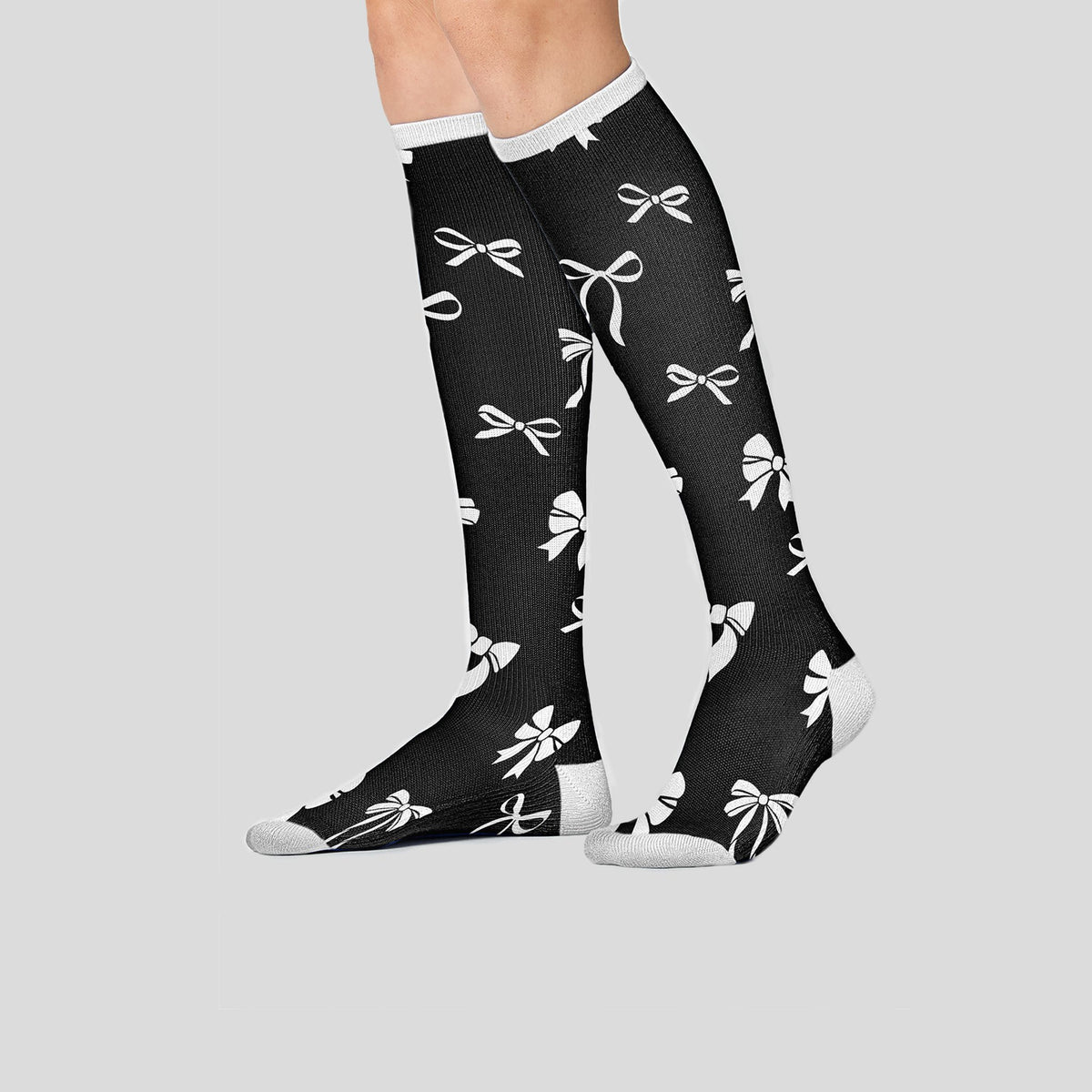 Women's 10-15mmHg Compression Socks | Romantic Bows