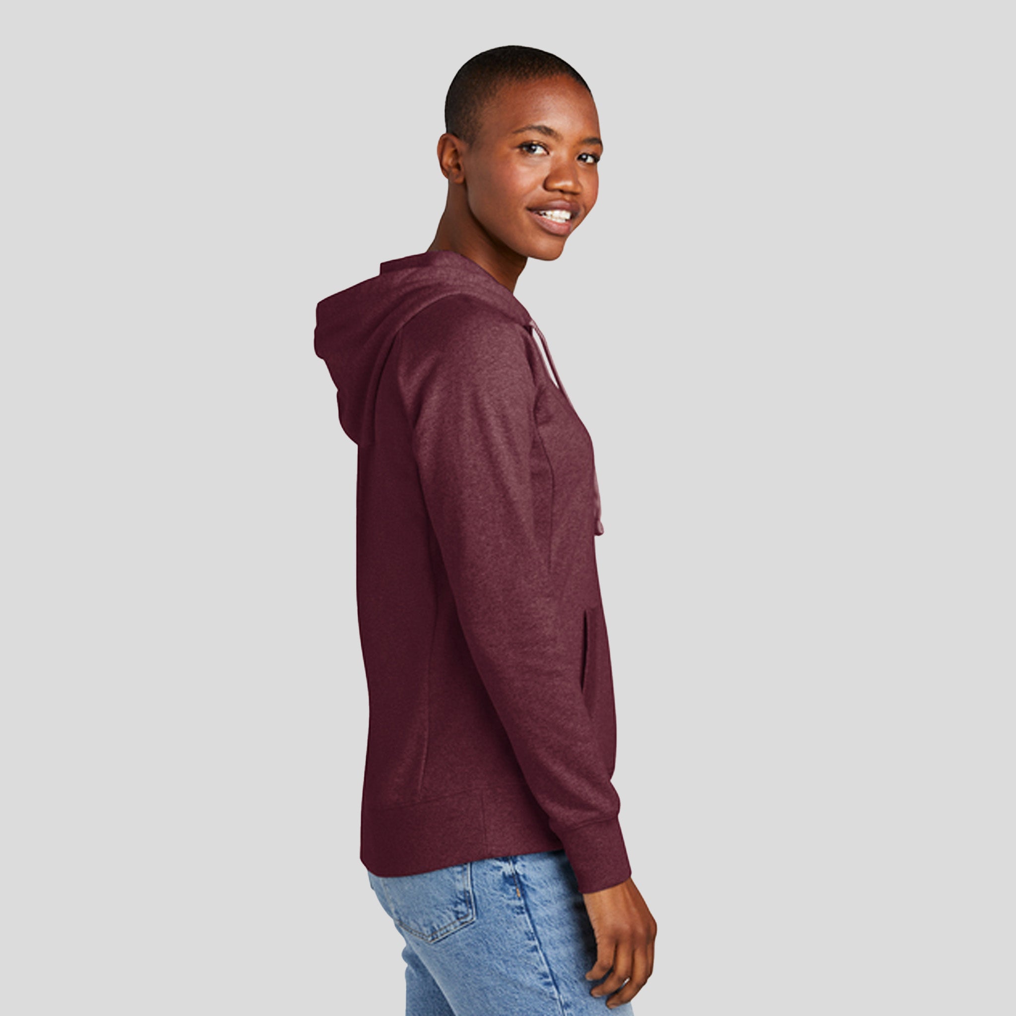 Women’s Re-Fleece™ Hoodie | Maroon Heather