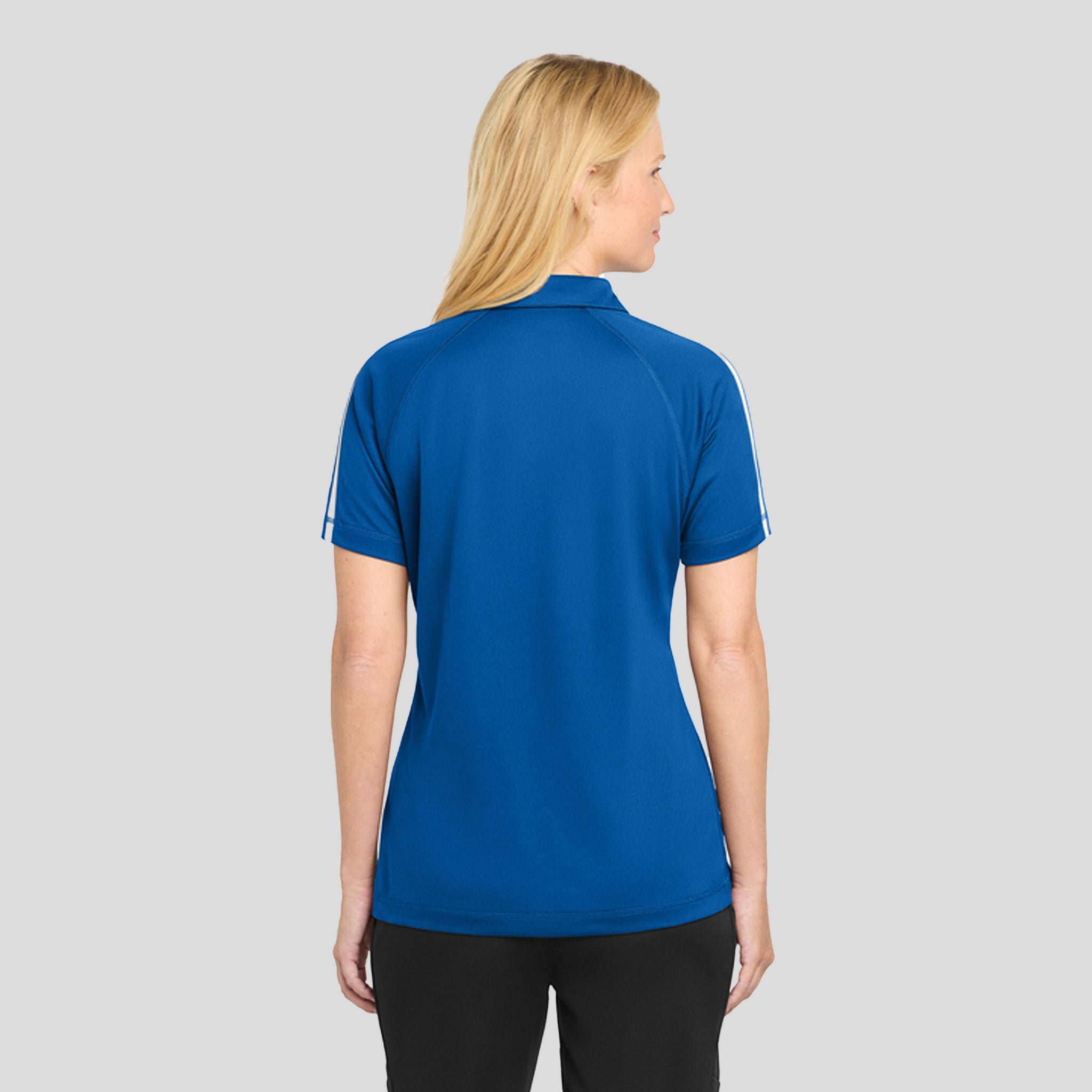 Women's PosiCharge® Micro-Mesh Colorblock Polo | Royal/White